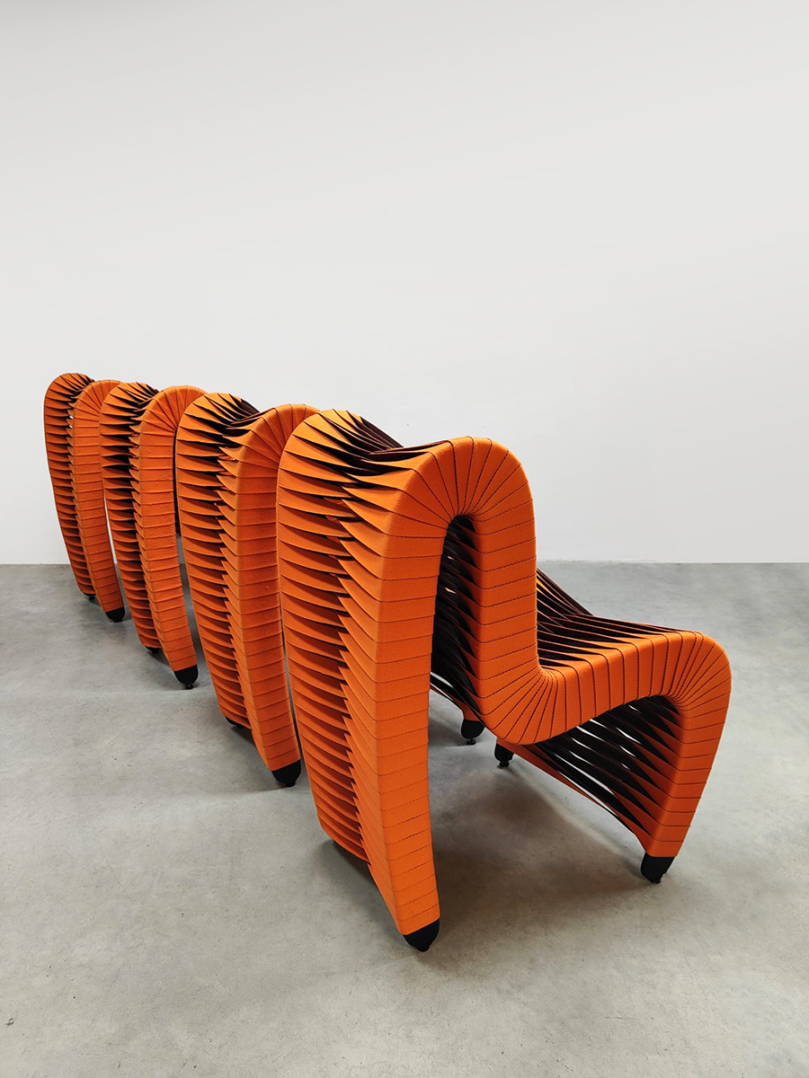 Modern design seatbelt dining chairs eetkamerstoelen Nuttapong Charoenkitivarakorn Phillips collection