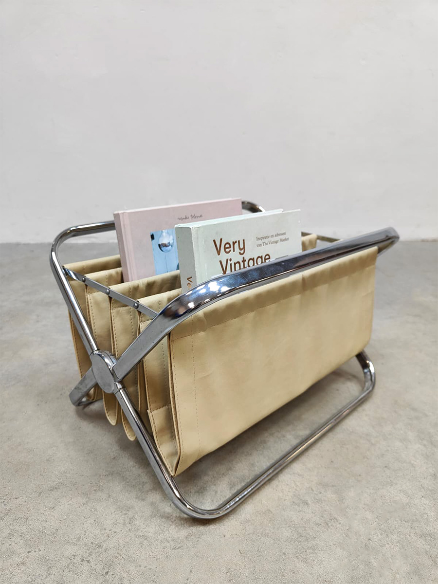 Vintage Italian design magazine holder Castelli