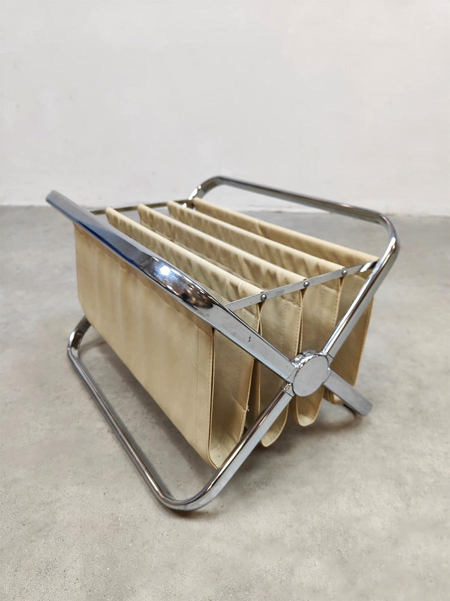 Vintage Italian design magazine holder Castelli
