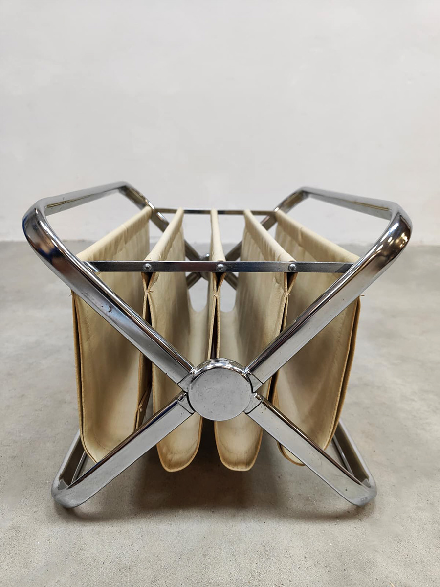 Vintage Italian design magazine holder Castelli
