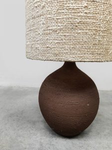 Vintage ceramic table lamp XL 'earth tones'