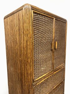 Vintage rattan bamboo cabinet rotan bamboe kast ‘Bohemian nature’