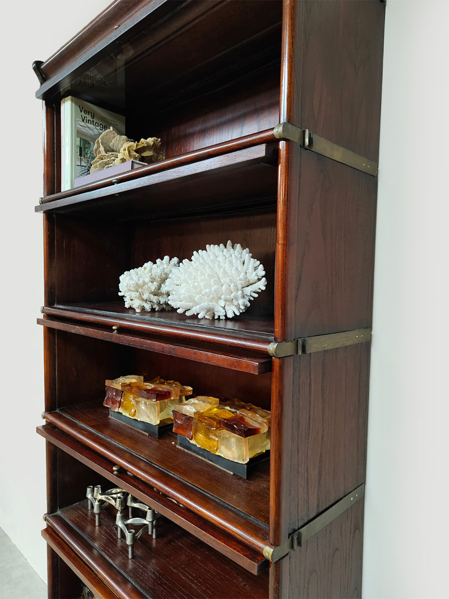 Vintage stackable bookcase showcase vitrine kast boekenkast Globe Wernicke style