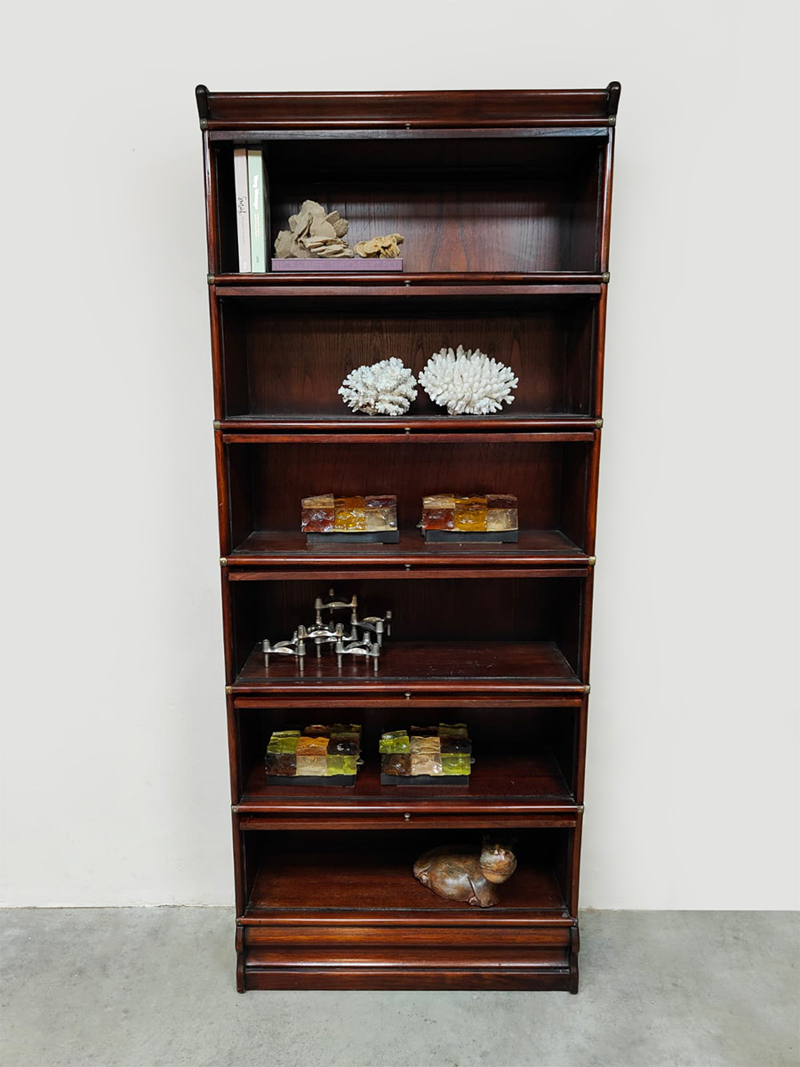 Vintage stackable bookcase showcase vitrine kast boekenkast Globe Wernicke style