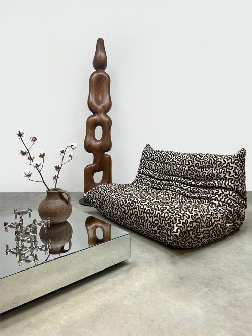 French interior design two seater togo tweezits lounge sofa Ligne Roset 'Duo-tone'