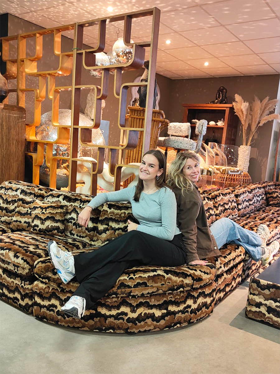 Midcentury design XL modular sofa vintage elementen bank Laauser ‘Groovy vibes’