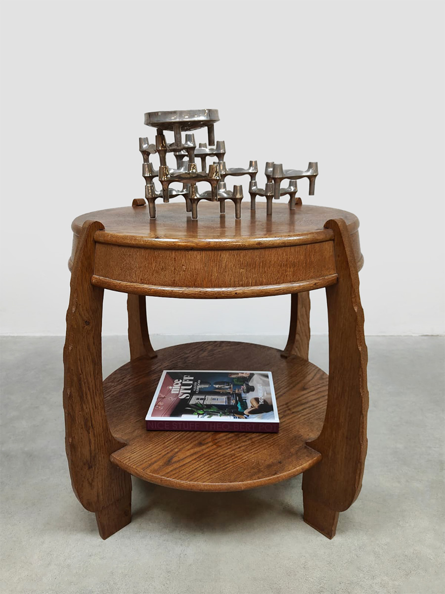 Midcentury interior Dutch design Art Deco side table bijzettafel N.V. Hero de Groot 1920s