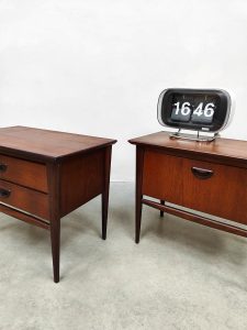Midcentury interior design nightstands bedside tables nachtkastjes Webe Louis van Teeffelen