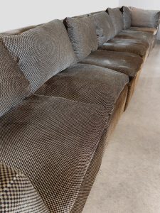 Midcentury interior design modular sofa modulaire elementen lounge bank COR ‘Checkered’ 1970