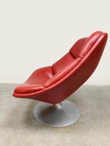Vintage swivel lounge chair fauteuil Geoffrey Harcourt Artifort F522