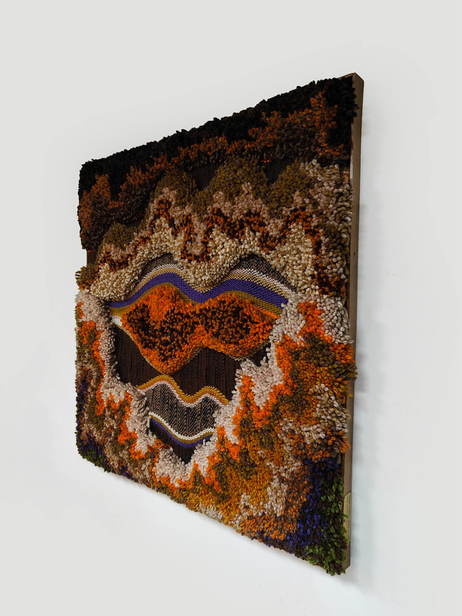 Limited Macrame Tapestry rug wall art K.H Kaeppel Tisca Tapisserie ‘Trio’