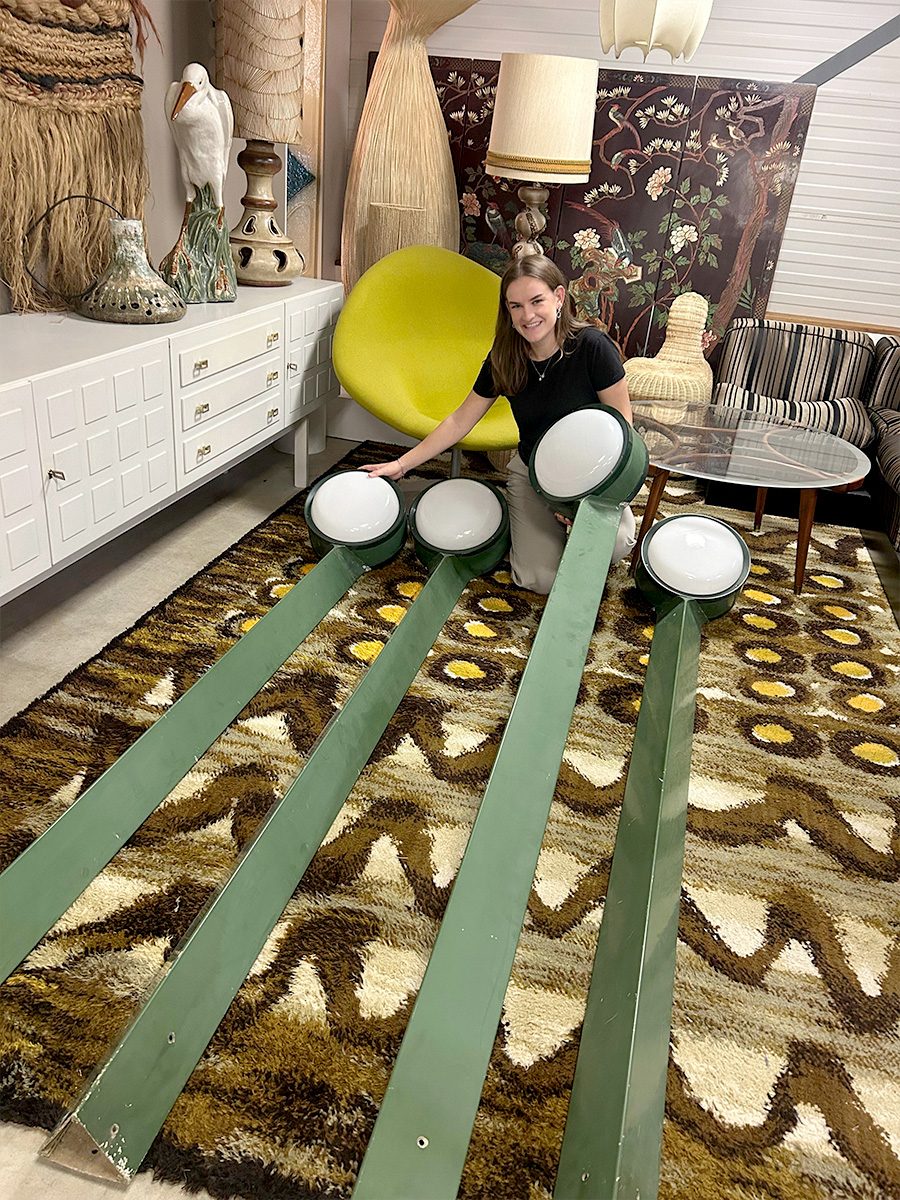 Vintage XXL Tamburo outdoor lamps Tobia & Afra Scarpa Flos 1970s