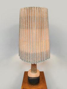 Vintage ceramic table lamp keramieken tafellamp Karlsruher Majolika