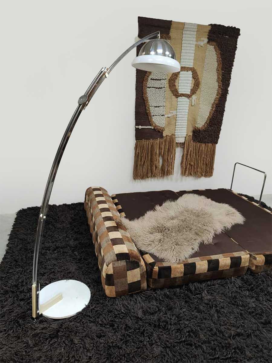 Vintage convertible lounge sofa daybed 1970s ‘Checkered’ Vintage convertible lounge sofa daybed 1970s ‘Checkered’