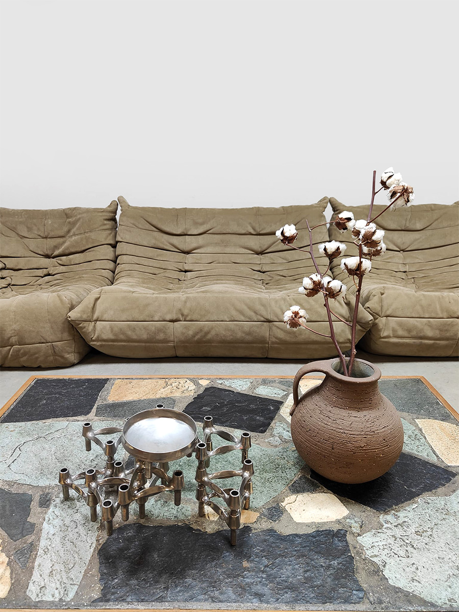 Vintage furniture design Togo modular lounge sofa bank Michel Ducaroy Ligne Roset 1970