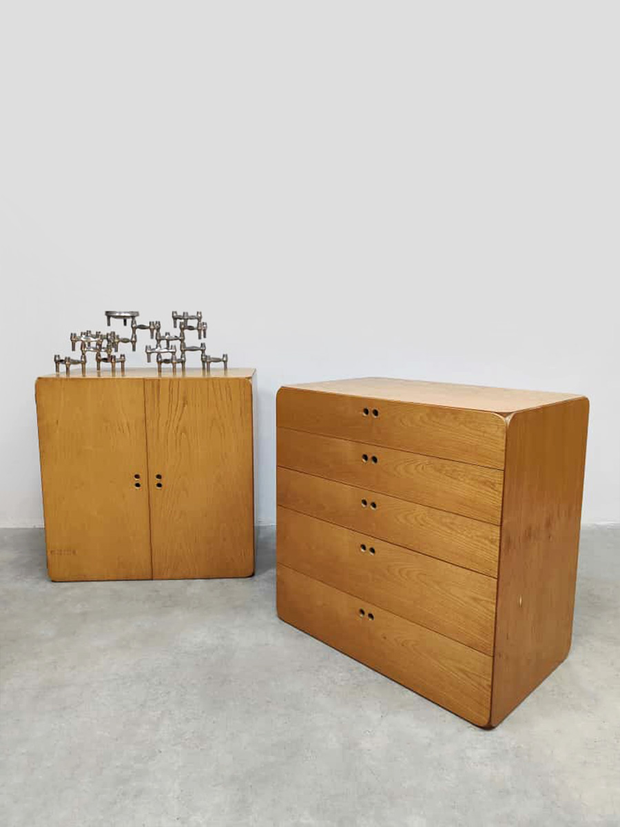Vintage design modular cabinet chest of drawers modulaire ladenkast kast Derk Jan de Vries 1960s Vintage design modular cabinet chest of drawers modulaire ladenkast kast Derk Jan de Vries 1960s