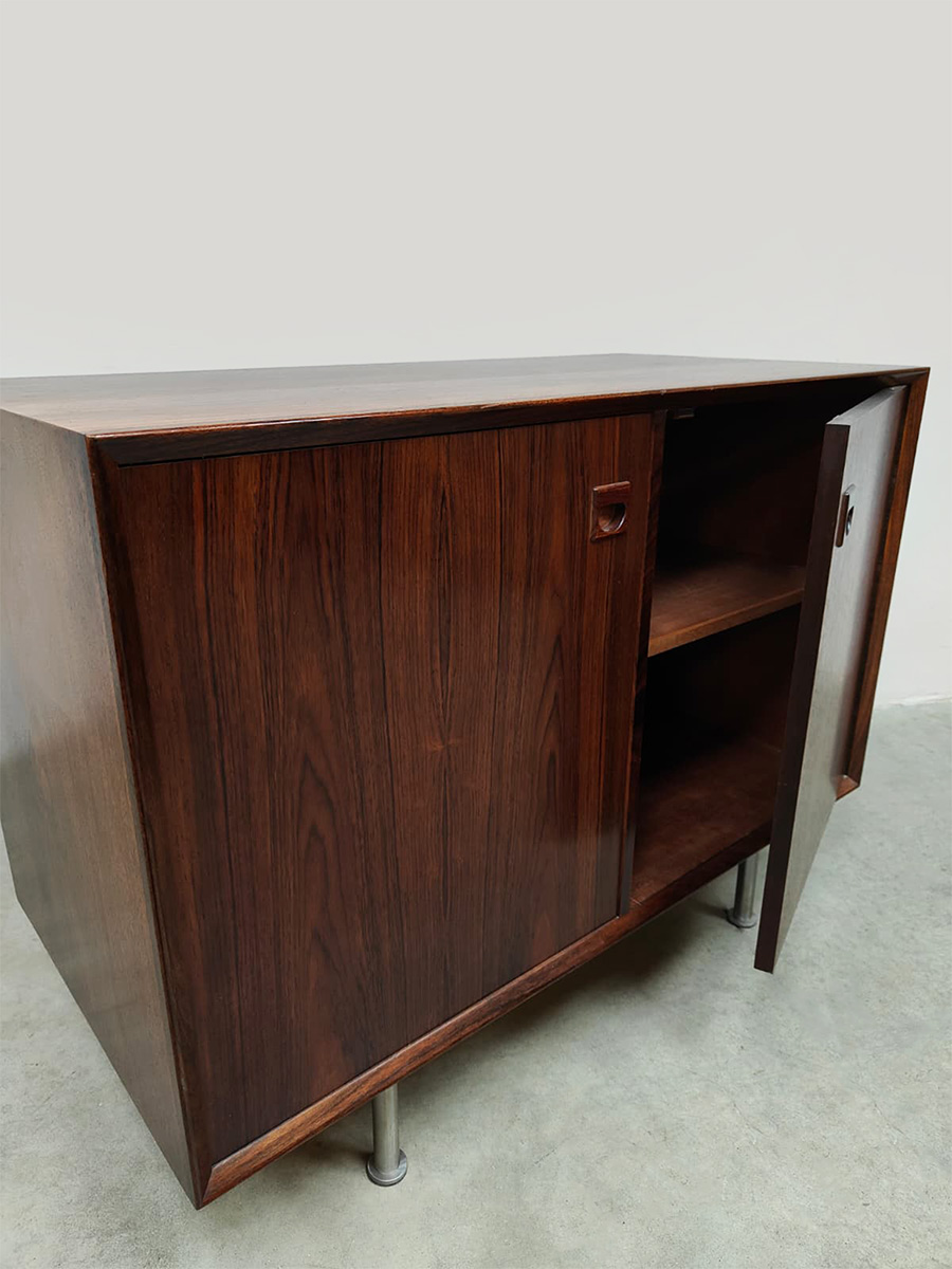 Vintage design rosewood storage cabinet sideboard dressoir kast ‘Minimalism’