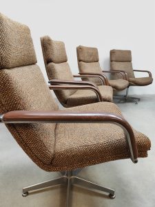 Dutch vintage design channel desk chair bureaustoel Artifort Geoffrey Harcourt