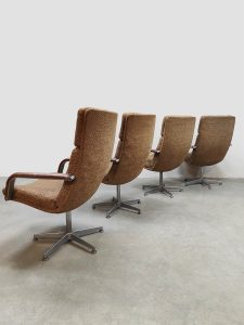 Dutch vintage design channel desk chair bureaustoel Artifort Geoffrey Harcourt