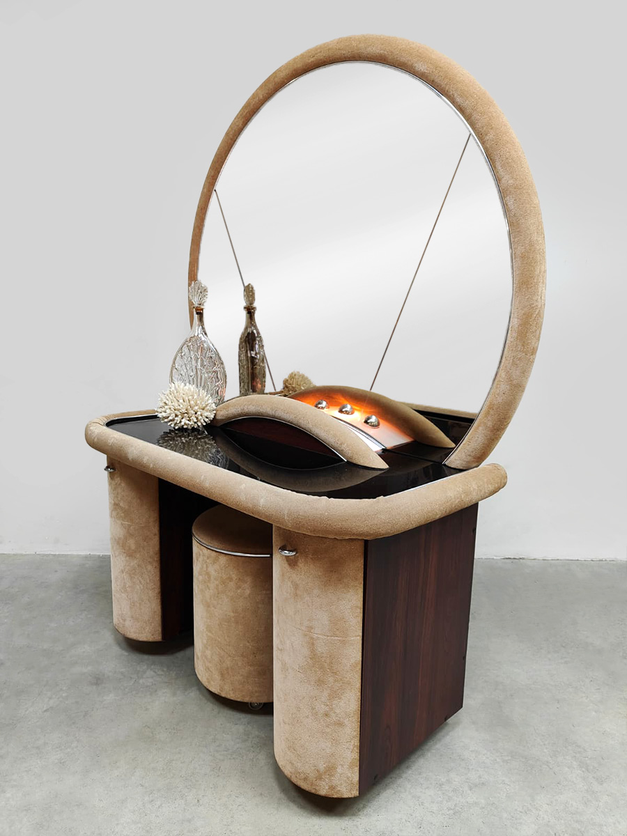 Vintage vanity table dressing table kaptafel Poltrona Frau