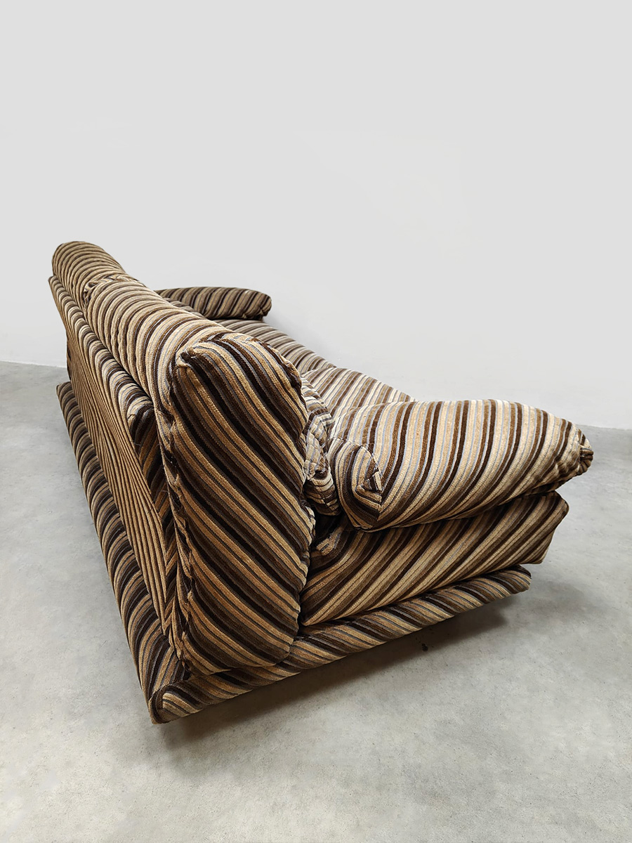 Vintage Italian design sofa set lounge bank fauteuil Sergio Saporiti for Saporiti Italia 1980