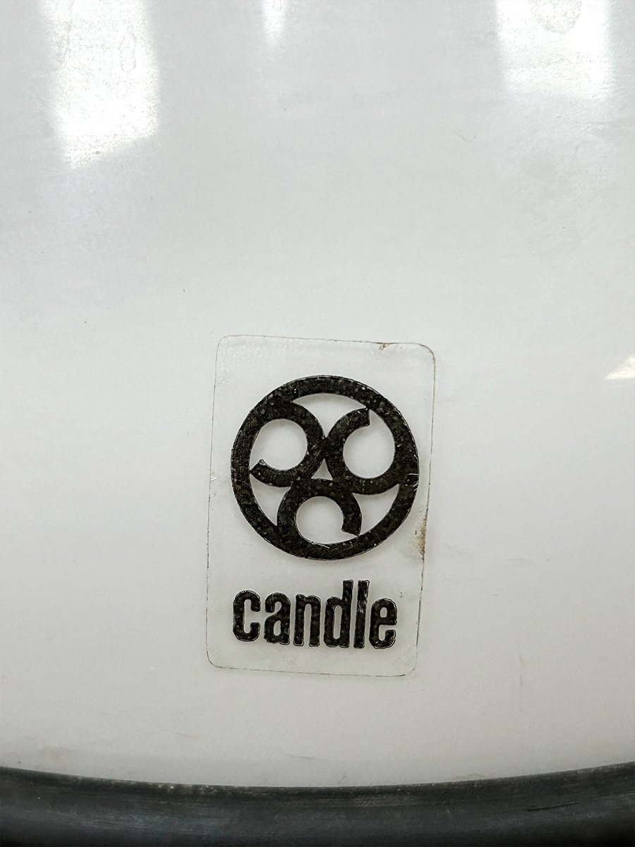 Midcentury interior design Scafandro table lamps glazen bol lampen Sergio Asti for Candle 1970s