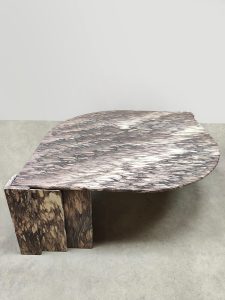 Vintage design marble coffee tables midcentury marmeren salontafels Roche Bobois