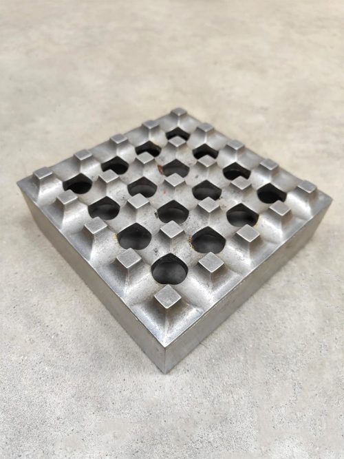 Swedish vintage aluminum Ultima ashtray asbak Holger Bäckström & Bo Ljungberg