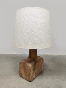 Vintage ceramic table lamp keramieke tafellamp earth tones