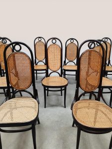 Vintage design dining chairs eetkamerstoelen Thonet 1970's