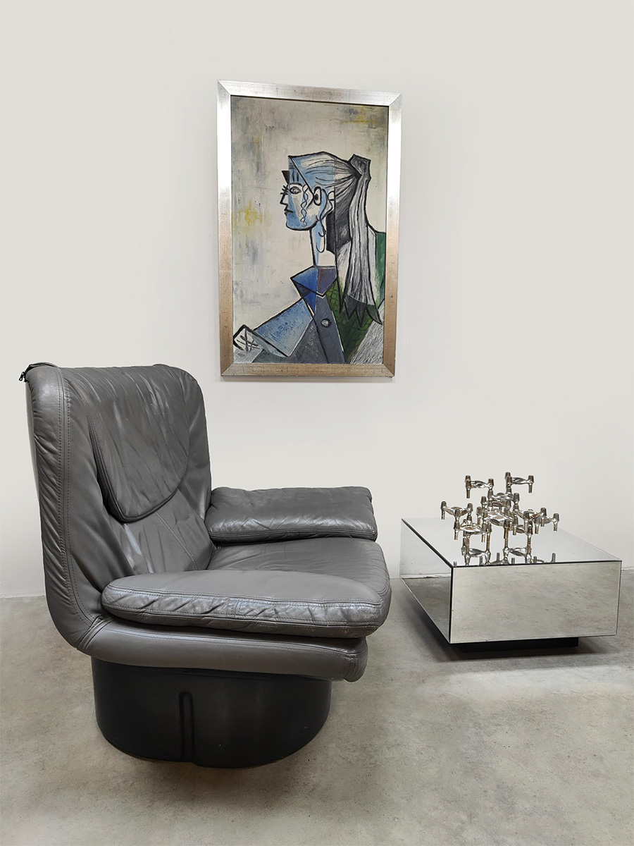 Vintage Il Poltrone leather lounge chair leren fauteuil T. Ammannati & G.P. Vitelli for Comfort Vintage Il Poltrone leather lounge chair leren fauteuil T. Ammannati & G.P. Vitelli for Comfort