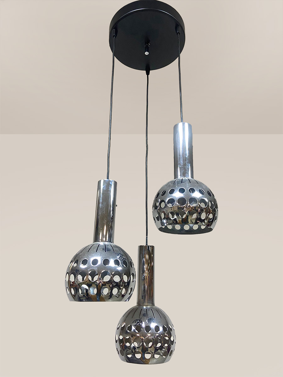 Vintage Symphonie cascade pendant lamp hanglamp Euroline Belgium 1970s