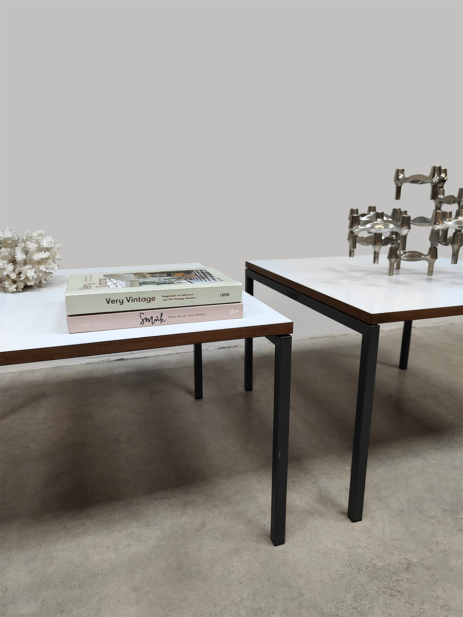 Midcentury furniture design coffee tables side tables salontafels bijzettafels 1960 Spectrum style