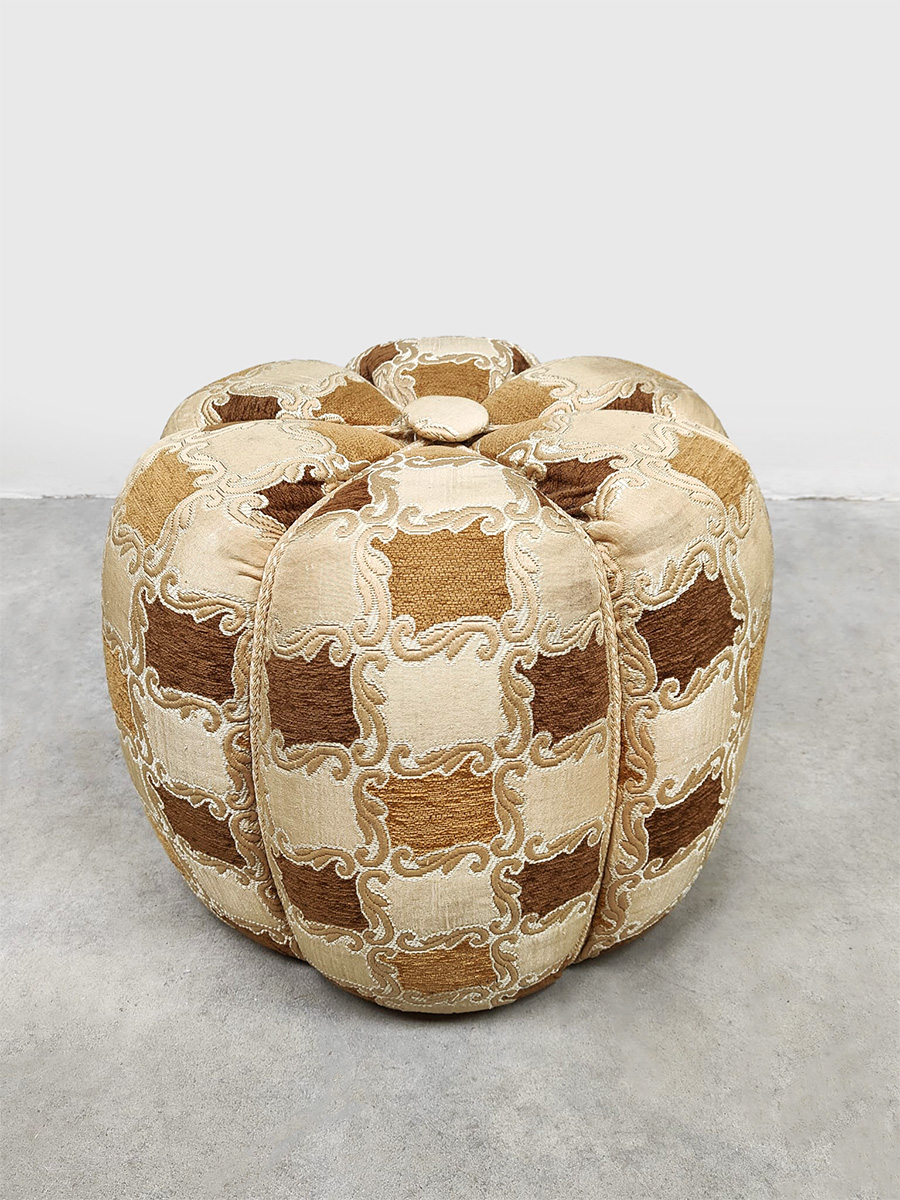 Vintage Tulip footstool ottoman hocker tabouret Jindrich Halabala