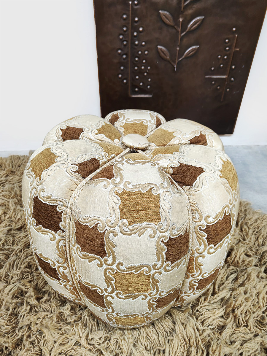 Midcentury interior design footstool ottoman poef Jindrich Halabala UP Závody 1930