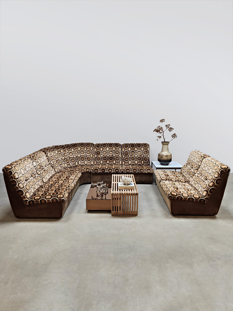 Vintage design modular lounge sofa modulaire bank ‘Patterns' Laauser