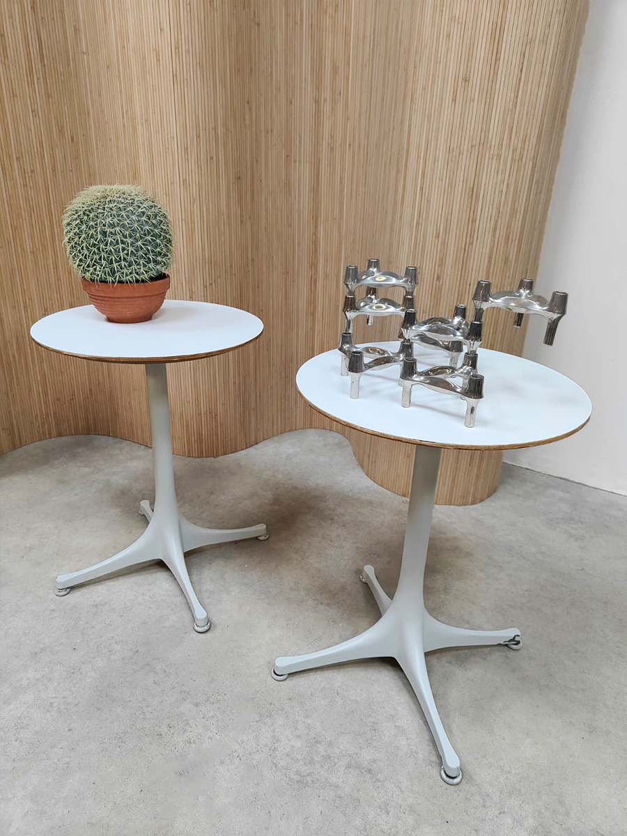 Vintage design swag leg side tables bijzettafels George Nelson for Herman Miller