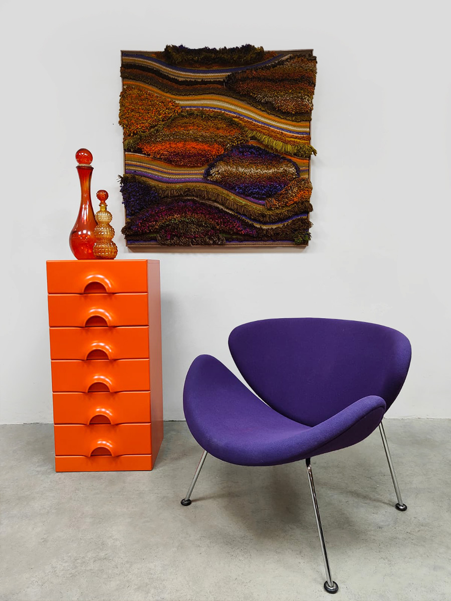 Vintage furniture styling rare Space age Quadro chest of drawers ladekast Jurgen Lange Schönbuch