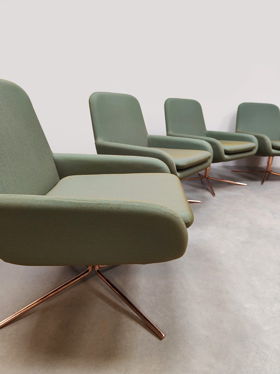 Danish design Coco swivel lounge chairs draaifauteuils Busk & Hertzog