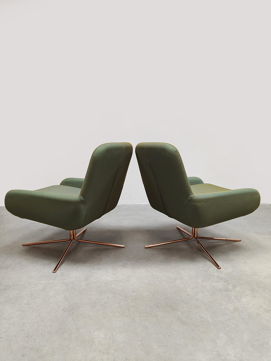 Danish design Coco swivel lounge chairs draaifauteuils Busk & Hertzog