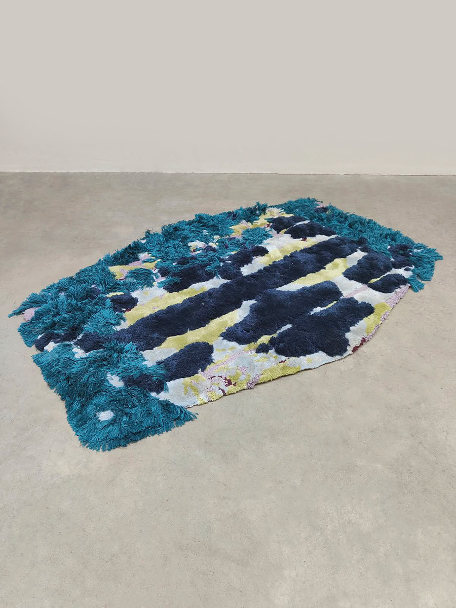 Dutch tapestry art design wall rug wandkleed tapijt Sandra Keja Planken