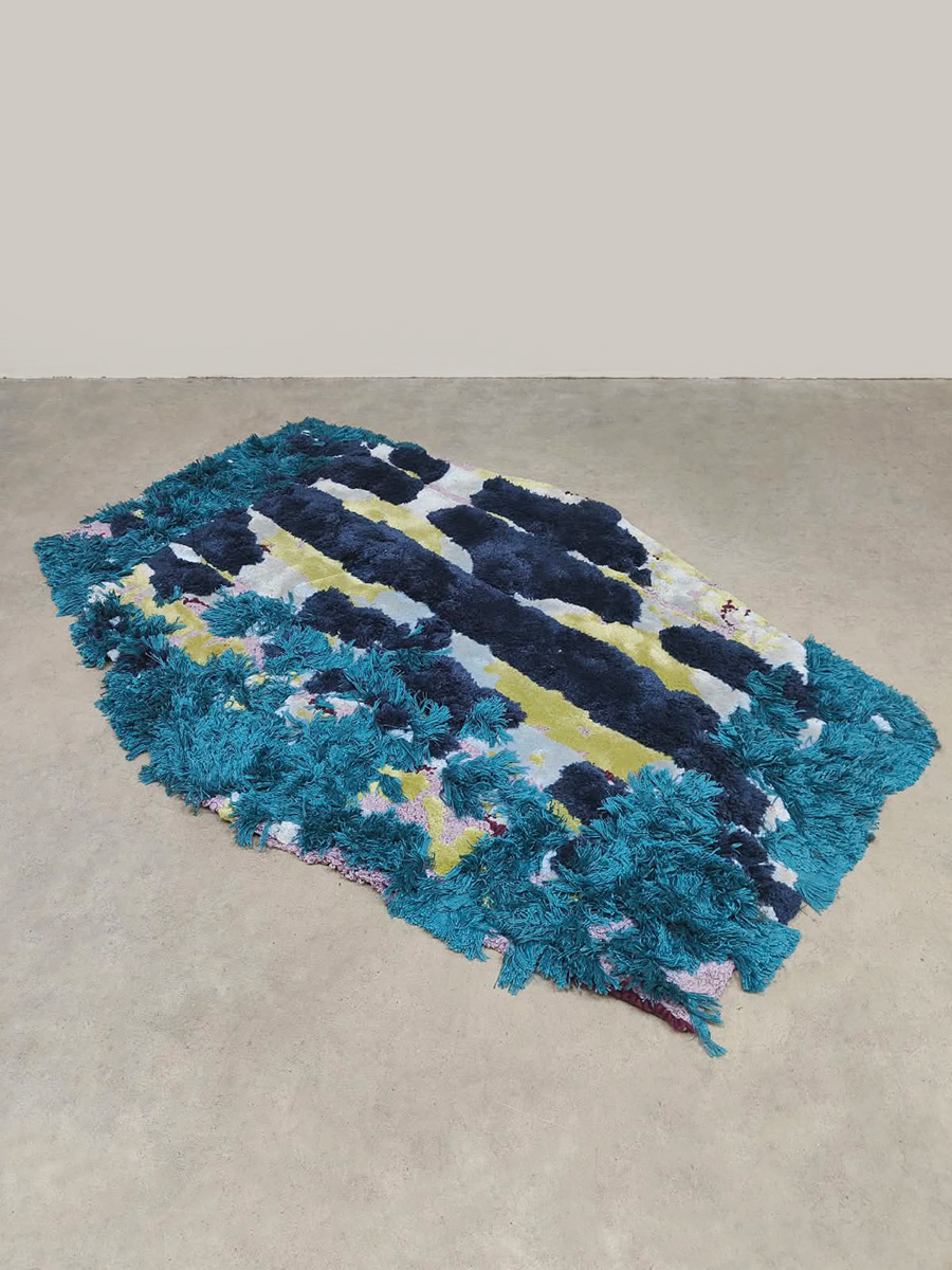 Interior design wall art tapestry rug wandkleed tapijt Sandra Keja Planken