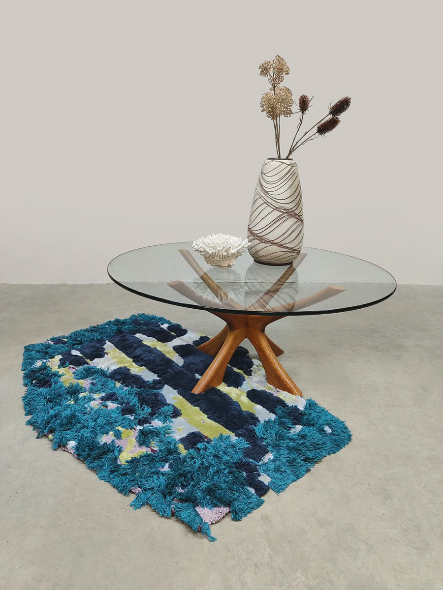 Dutch tapestry art design wall rug wandkleed tapijt Sandra Keja Planken