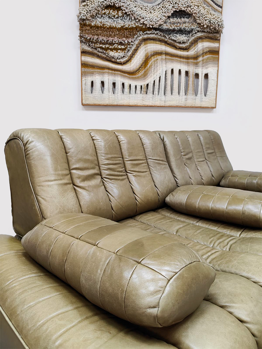 Vintage DS-85 leather daybed sofa leren slaapbank bank De Sede 1980s