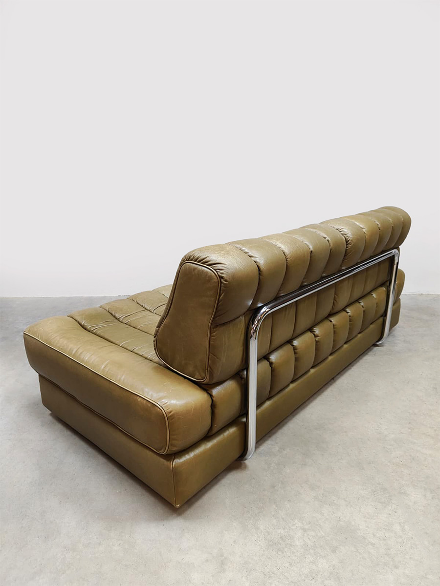 Vintage DS-85 leather daybed sofa leren slaapbank bank De Sede 1980s