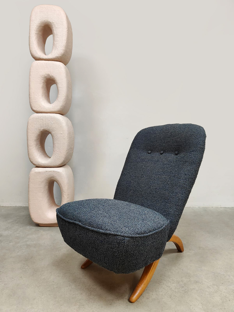 Vintage Dutch design Congo chair fauteuil Theo Ruth Artifort