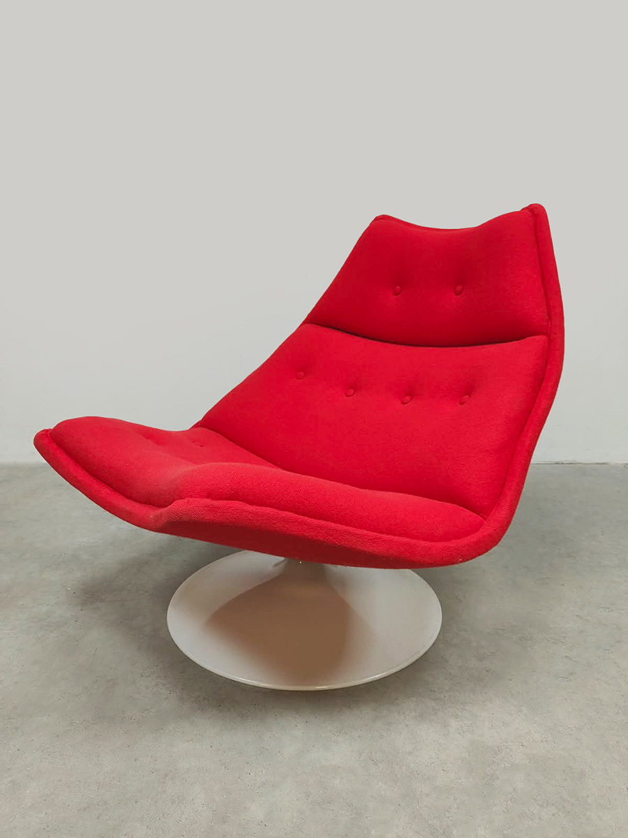 Vintage furniture design F511 swivel chair draaifauteuil Geoffrey Harcourt Artifort 1960