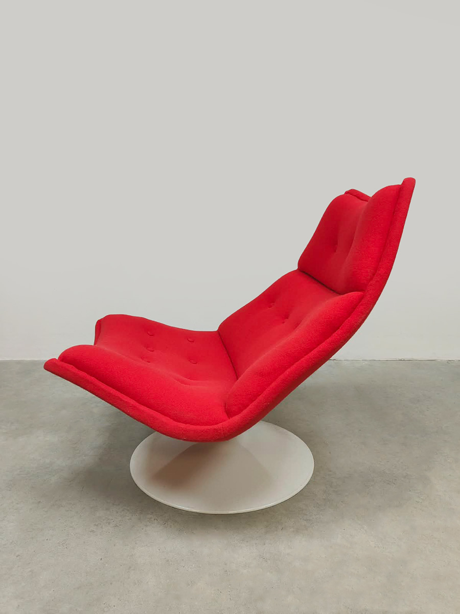Vintage F511 swivel chair draaifauteuil Geoffrey Harcourt Artifort 1960