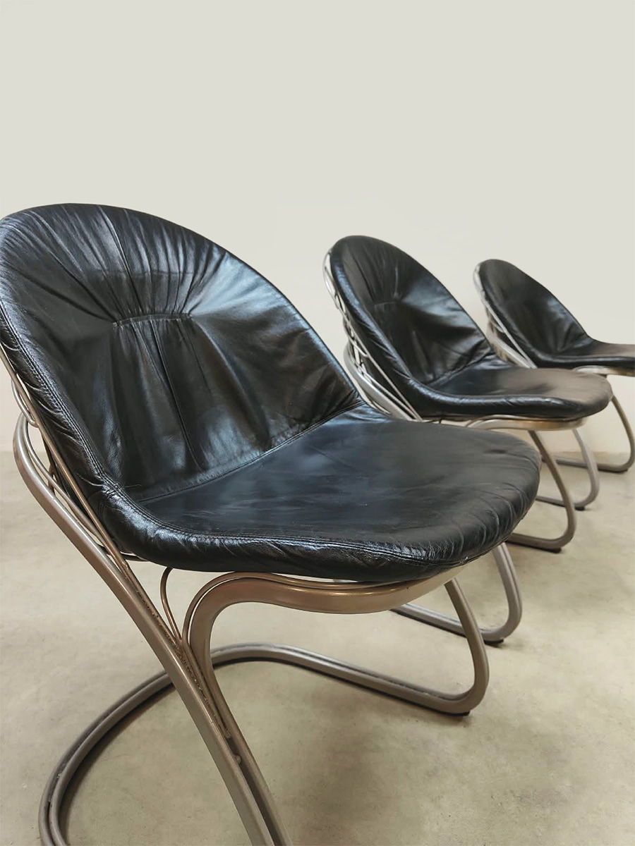 Vintage interior design Italian design Pascale dining chairs Italiaanse eetkamerstoelen Gastone Rinaldi for Rima