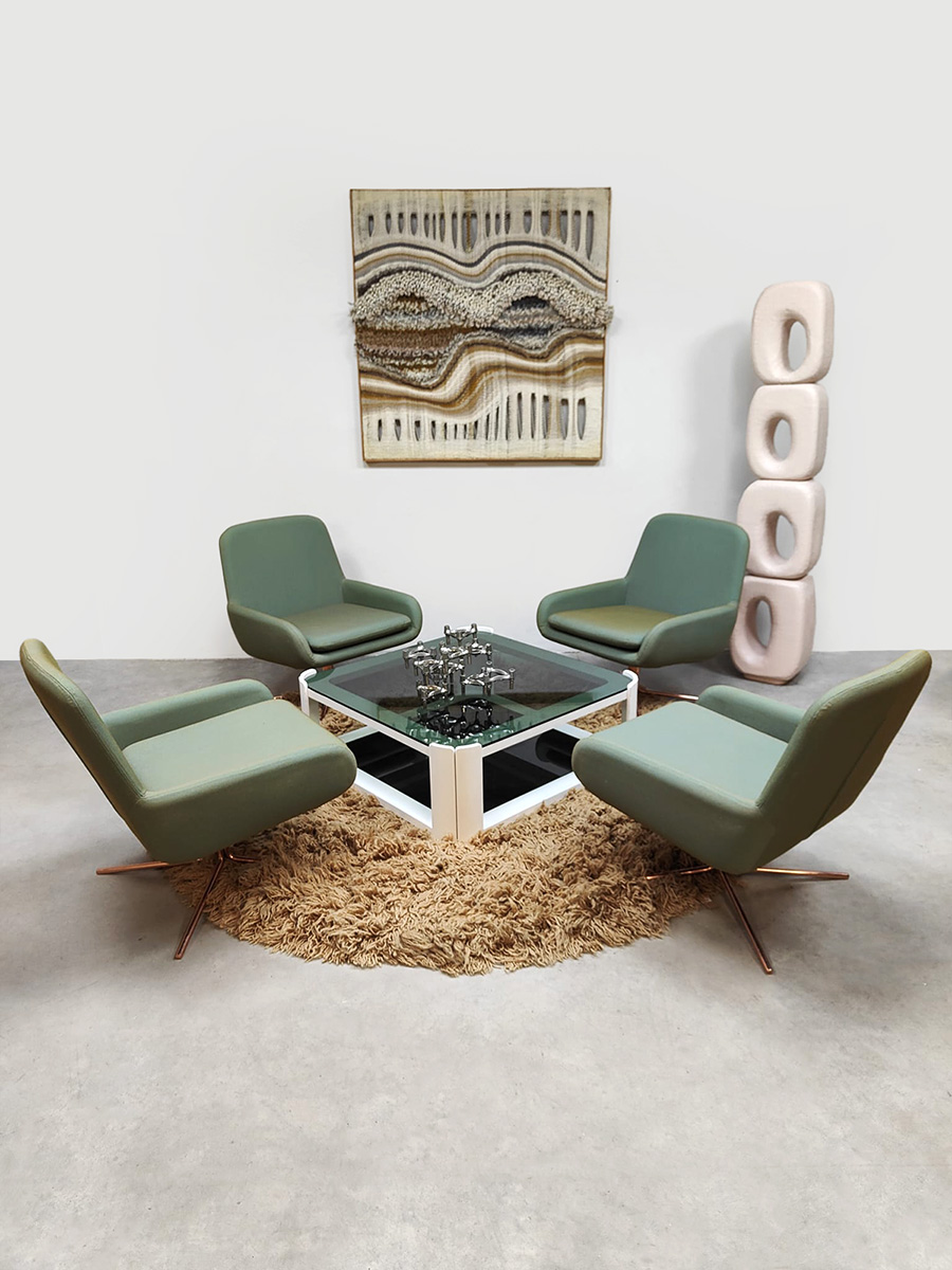 Danish design Coco swivel lounge chairs draaifauteuils Busk & Hertzog